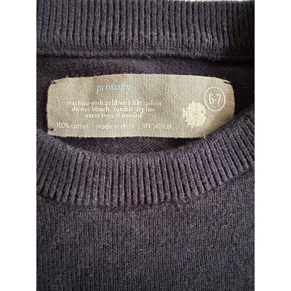 Boy's Primary Navy White Striped Pullover Sweater Size 6-7 - Picture 3 of 3